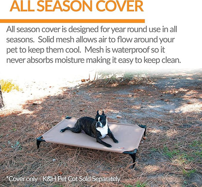 K&H Pet Products Elevated Cooling Outdoor Dog Bed 32 X 25 Inches