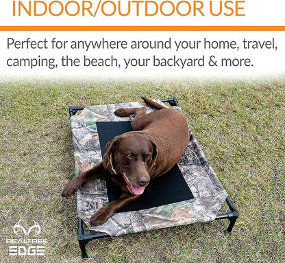 K&H Pet Products Cooling Elevated Dog Bed Outdoor Raised Dog Bed with Washable Breathable Mesh