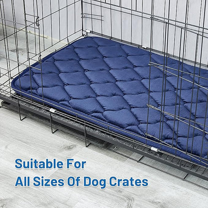 Dog Crate Mats Dogs(23x17,Blue)