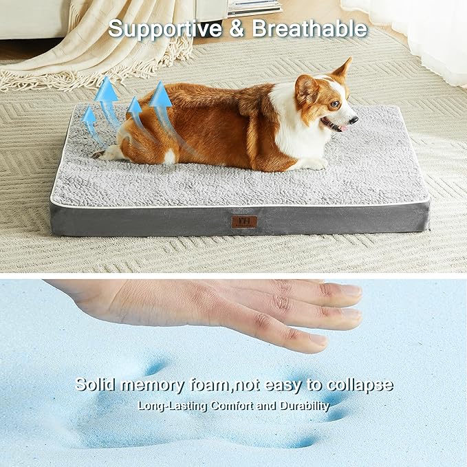 Memory Foam Dog Bed Medium Size Dog 30 Inches,