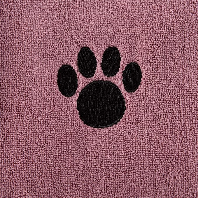Bone Dry Pet Grooming Towel Collection Absorbent Microfiber X-Large 41x23.5", Embroidered