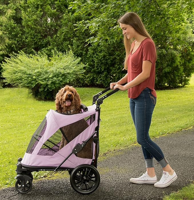 Pet Gear NO-Zip Pet Stroller with Dual Entry 1 Model, 4 Colors