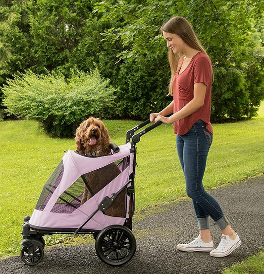 Pet Gear NO-Zip Pet Stroller with Dual Entry 1 Model, 4 Colors
