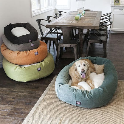 40 inch Fern Villa Collection Sherpa Bagel Dog Bed