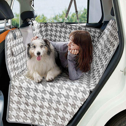Lesure Dog Car Seat Cover for Back Seat with Hard Bottom