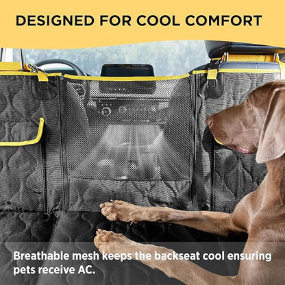 Lesure Dog Car Seat Cover for Back Seat with Hard Bottom