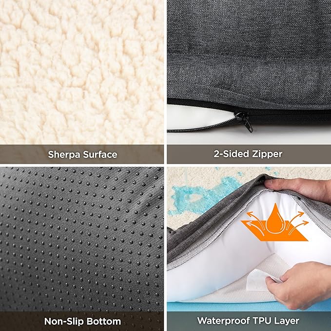 Bedsure Memory Foam Dog Bed for Extra Large Dogs