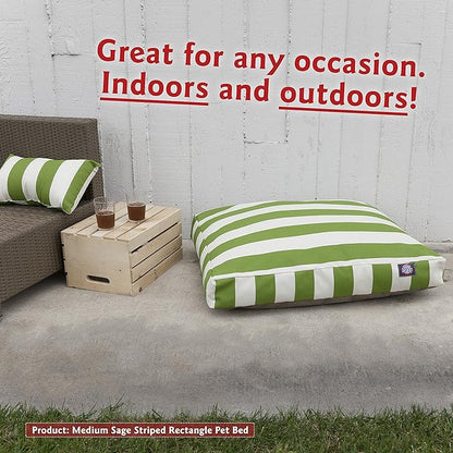 Majestic Pet Rectangle Large Dog Bed Washable – Non Slip Comfy Pet Bed – Dog Crate Bed with Removable Washable Cover – Dog Kennel Bed for Sleeping 44x36x5 Inch